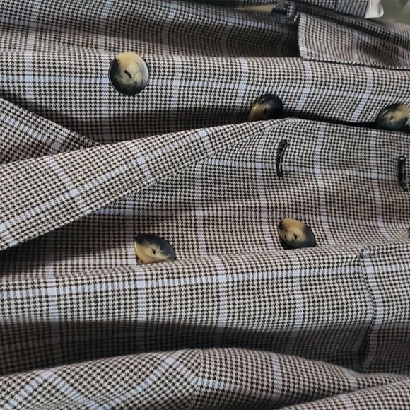 ZARA Longline Plaid Coat - Picture 6 of 8